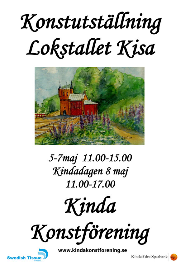 Välkomna till konstutställning Lokstallet Kisa
